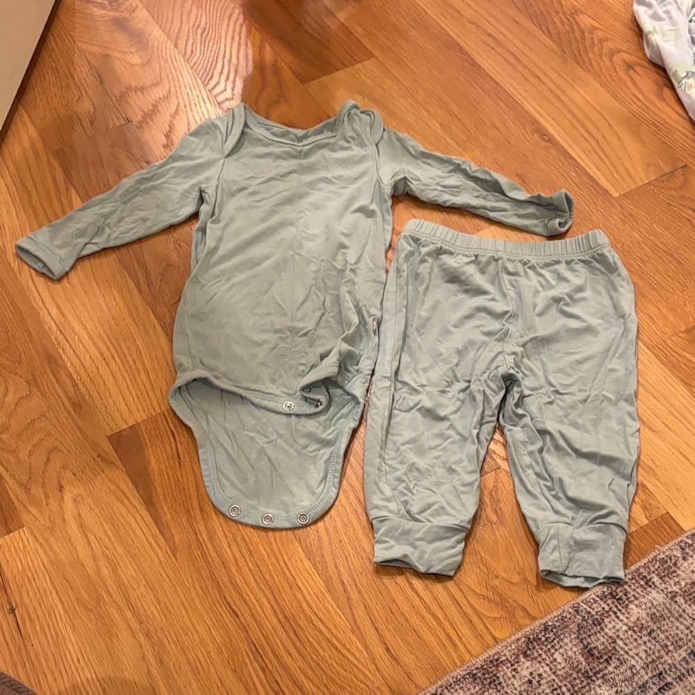Kyte BABY Kids Matching Set in Sage Green